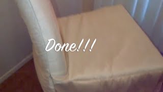 DIY Chair Cover SimpleQuick and Easy  MATV [upl. by Ahsika]