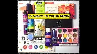 12 Ways to Color UV Resin [upl. by Zahavi]