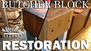 Vintage Butcher Block Restoration [upl. by Ingelbert]