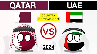 UAE vs Qatar  Country Comparison 2024 [upl. by Asilram]