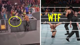 10 Funniest WWE 2K22 Glitches and WTFness [upl. by Hulbig]