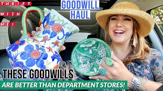 THESE GOODWILLS ARE BETTER THAN DEPARTMENT STORES  Thrift Haul  Thrift For Resale  Goodwill Haul [upl. by Aihsram]