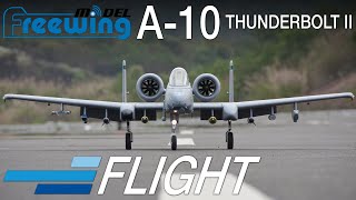 Flying the Freewing A10 Thunderbolt II Twin 80mm EDF Jet  Motion RC [upl. by Atalante]