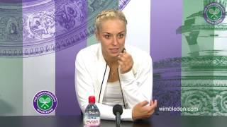 Sabine Lisicki first round press conference [upl. by Tiraj]