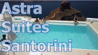 Astra Suites in Santorini Greece  A Caldera Hotel with Cave Pool [upl. by Cresida]