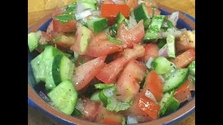 How To Make Salad Shirazi amp Persian Dressing [upl. by Nyrad]