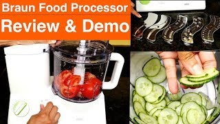 Braun FP3020 12 Cup Food Processor Review and Demo [upl. by Halley]