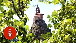 In France This Chapel Rises From a Volcano [upl. by Mallissa537]