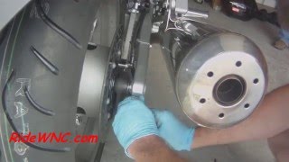 Yamaha FJR 1300 Rear Wheel Replacement  Removal [upl. by Obaza]