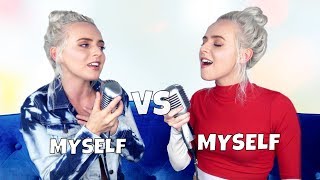 10 Year Song Challenge SING OFF vs MYSELF  Madilyn Bailey [upl. by Ecinej]