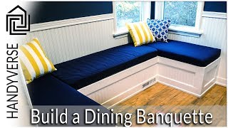 How to Build a Dining NookBanquette  Budget Renos 01 [upl. by Valdes522]