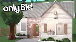 8K STARTER HOUSE  Bloxburg Tutorial with Voice [upl. by Oicnedurp22]