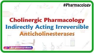 3Cholinergic Pharmacology Indirectly acting Irreversible anticholinesterases 1 ANS Pharmacology [upl. by Netsew]