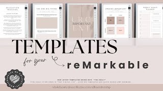 Productivity Templates for the reMarkable  That Digital Life [upl. by Hope984]