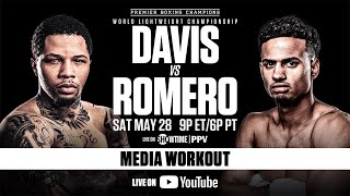 MEDIA WORKOUT Gervonta Davis vs Rolando Romero  DavisRomero [upl. by Ettenowtna993]