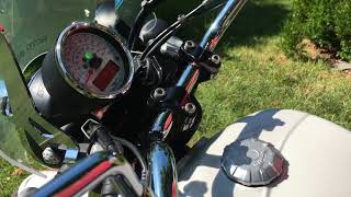 Moto Guzzi V9 Roamer with Agostini sound [upl. by Arayc657]