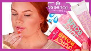 Essence JUICY BOMB Lip gloss Review  Essence Cosmetics 2021 [upl. by Ynnor]