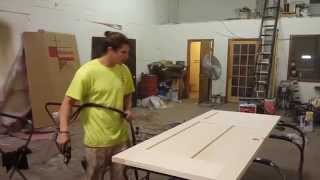 How To Stain a Wood Door Easy DIY Project [upl. by Good]