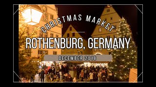 Rothenburg ob der Tauber Germany  German Christmas Market [upl. by Alban]