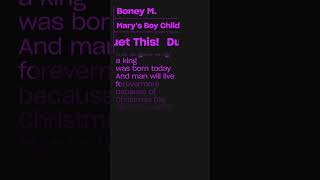 Boney M  Marys Boy Child Karaoke Version [upl. by Myrah]