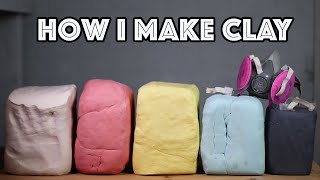 How I Make Clay at Home  Pottery  Ceramics [upl. by Shaum294]