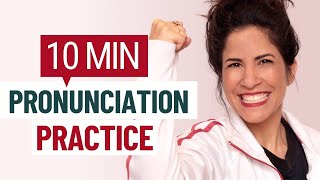 10 MIN English Pronunciation Practice [upl. by Alarick]