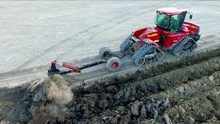 Deep ploughing amp Field Leveling  CASE IH Quadtrac 450 amp STX 375  Gebr Bork diepploegen  Plowing [upl. by Talbott]