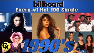 EVERY Billboard Hot 100 1 Single of the 90s [upl. by Sisxela]