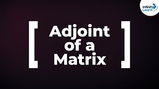 Matrices  Adjoint of a Matrix  Dont Memorise [upl. by Dwan]