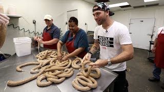 HOW CAJUN BOUDIN IS MADE  New Iberia Louisiana [upl. by Kristen]