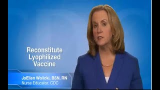 Reconstitute Lyophilized Vaccine [upl. by Aillimac]