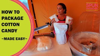 How to Package Cotton Candy in Bags amp Containers [upl. by Schuman]