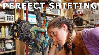 How to adjust your derailleur for perfect shifting indexing your derailleur  Syd Fixes Bikes [upl. by Waylin]