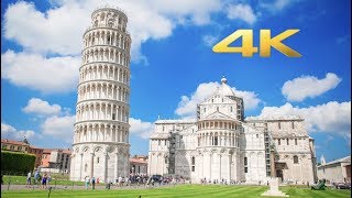 Leaning Tower of Pisa Italy Walking Tour 4K [upl. by Karim]