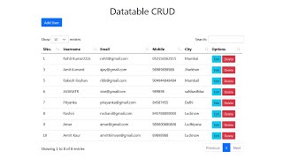 Datatable server side processing CRUD Operations  Bootstrap 5  PHP MYSQL AJAX [upl. by Macario]