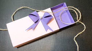 DIY  Paper Gift Box  Origami box 🎁 [upl. by Us]