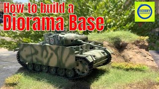 How to build a 135 Realistic Diorama Base for a Takom Panzer III step by step tutorial [upl. by Llekram]