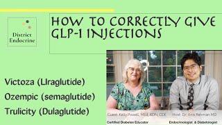 GLP1 How to inject Victoza Ozempic Trulicity [upl. by Leonerd362]