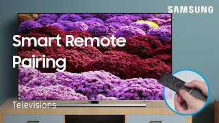 How to pair the Smart Remote to your TV  Samsung US [upl. by Lirbij]