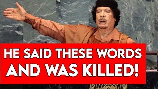 THE SPEECH THAT KILLED GADDAFI WATCH BEFORE DELETED [upl. by Goltz922]