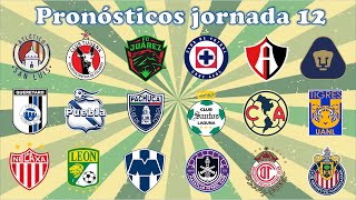 Pronósticos Jornada 12 Liga MX  A2022 [upl. by Ahsirk440]