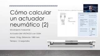 Cómo dimensionar un actuador neumático sin vástago [upl. by Sirtimid641]