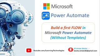 Microsoft Power Automate Tutorials  Module 4  How to Build a first FLOW in Power Automate [upl. by Lamori]