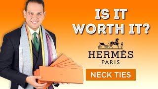 Hermes Ties  Is It Worth It Or Is A 180 Hermès Tie Too Expensive [upl. by Batista]