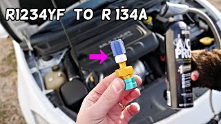 R1234YF TO R134A FREON ADAPTER HOW TO USE IT [upl. by Amelia363]