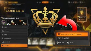 Black Ops 6 How to GET the CROWN Clan Tag How to change your clan tag [upl. by Arodnahs14]