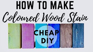 DIY Colored Wood Stain Create Custom Shades for Less [upl. by Merril309]