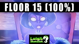 Luigis Mansion 3 Floor 15 walkthrough  100 15F Master Suite Guide and How to Get In [upl. by Daye]