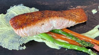 Restaurant Style Salmon with Avocado Horseradish Cream Sauce [upl. by Yentnuoc89]