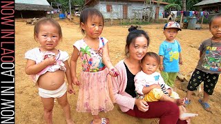 Hmong Village Laos  The Hmong of Ban Long Lao Luang Prabang Laos SEAsia [upl. by Loresz]